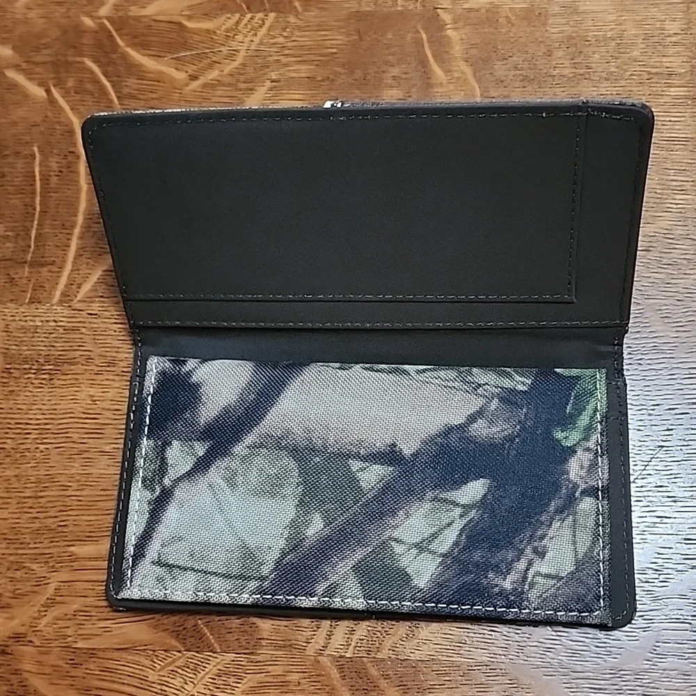 Camo wallet cross checkbook camouflage long